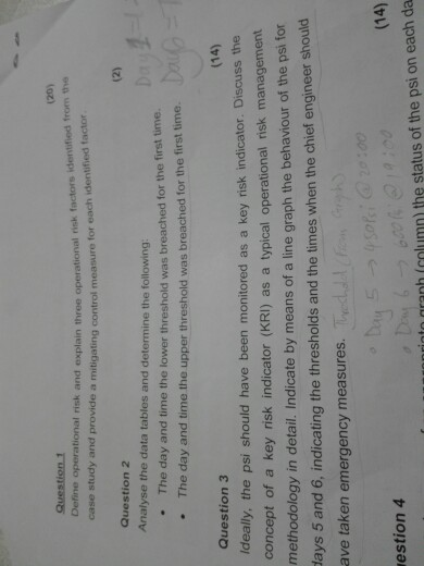 define operational risk and explain three