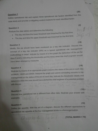 define operational risk and explain three