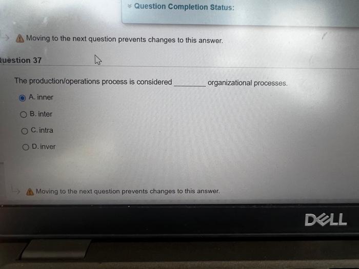 Remaining Time: 35 minutes, 45 seconds Question