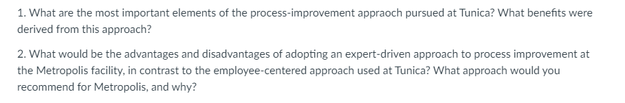Implementing LEAN Operations at Caesar Casinos 1.