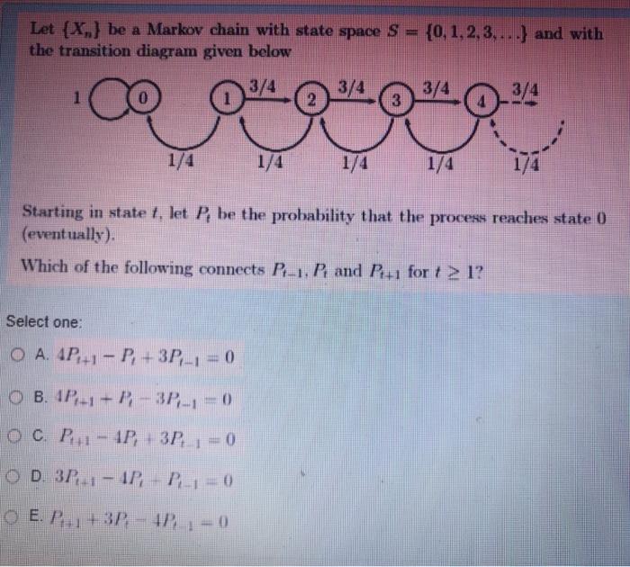 answer both please Let {x,) be a Markov chain