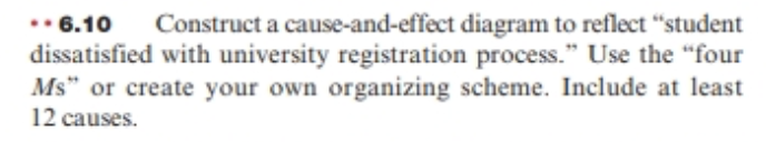 Solve problem 6.10 by providing at least 12