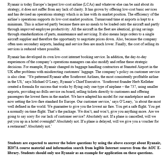 Question 1: Operations five performance