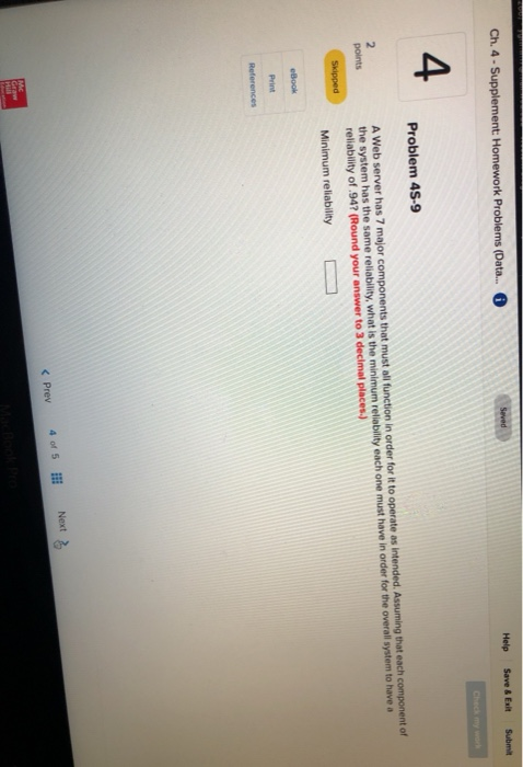 Help Seved Sub Save & Exit Ch. 4 - Supplement