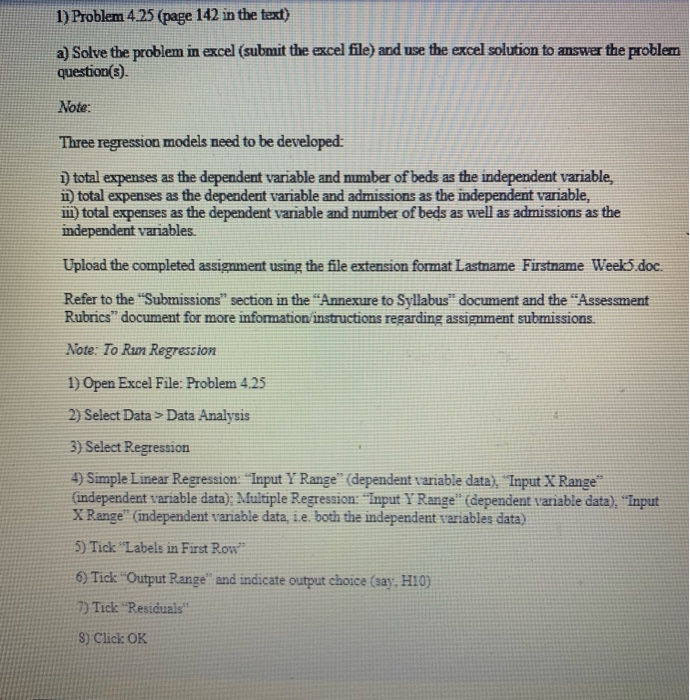 : 4-25 The total expenses of a hospital are