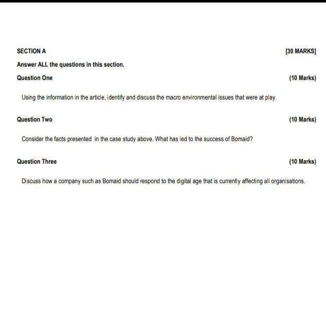 Just the question 2 Read the article below and