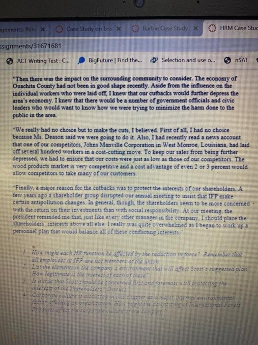 segments Print Case Study on les x Barbe: Case