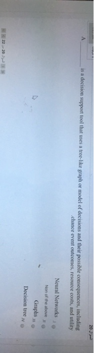 20J) is a decision support tool that uses a