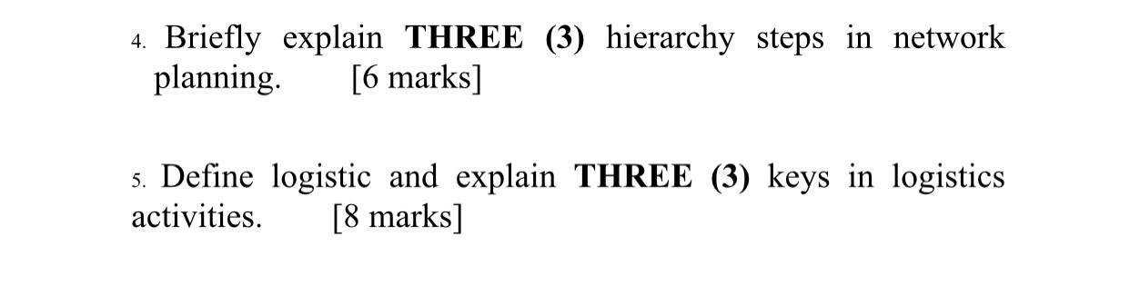 I need the answer as soon as possible 4. Briefly