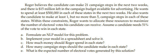 Solve using Solver in excel the maximum amt of