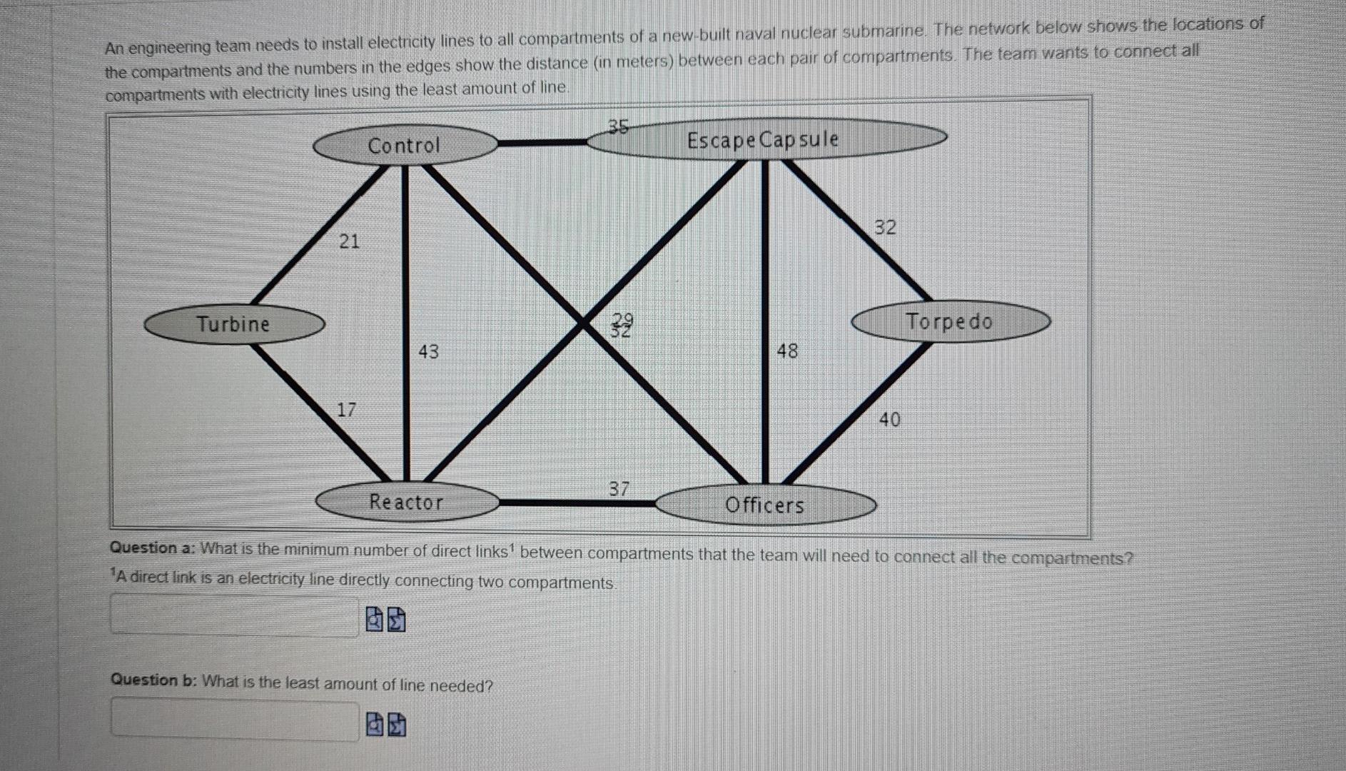 An engineering team needs to install electricity