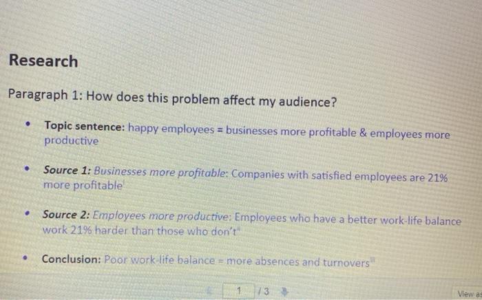 Research Paragraph 1: How does this problem