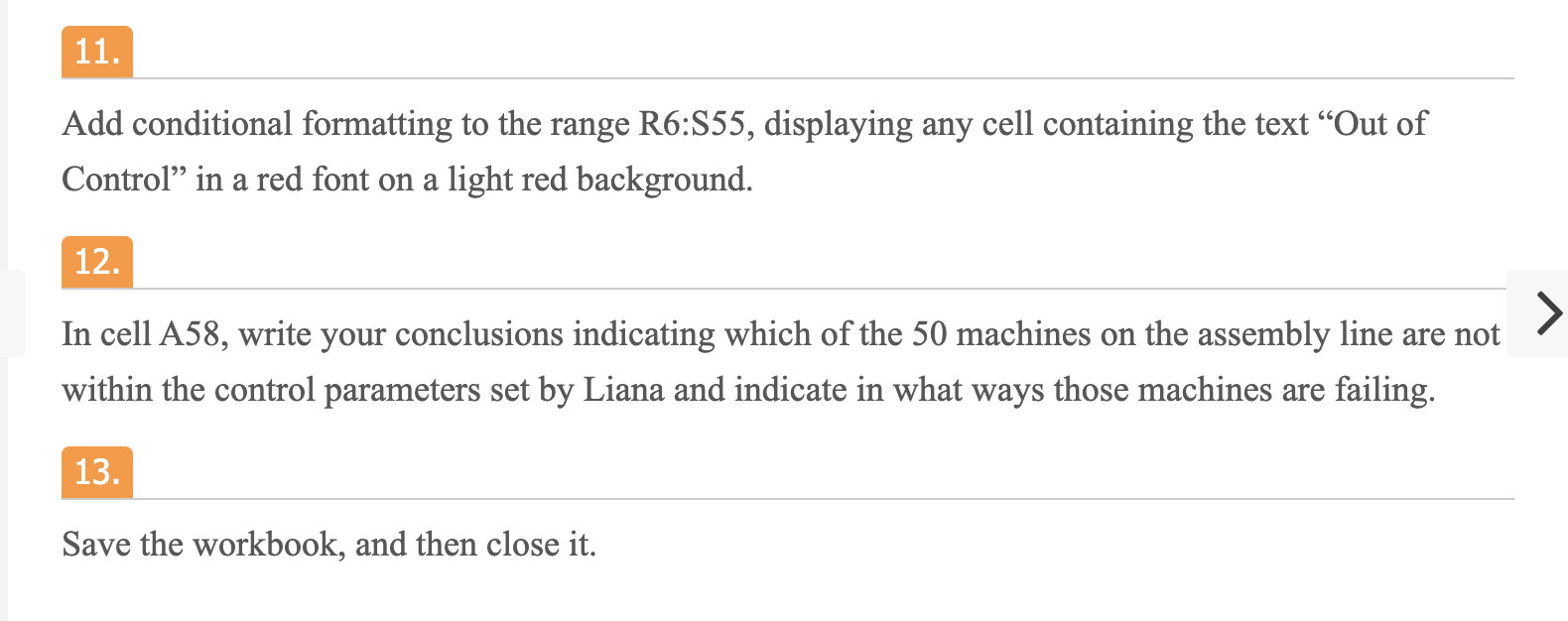 Cengage Module 3 Case Problem 1 Excel 2019 11.