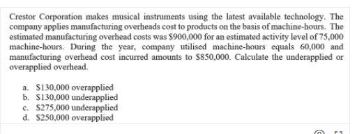 Crestor Corporation makes musical instruments