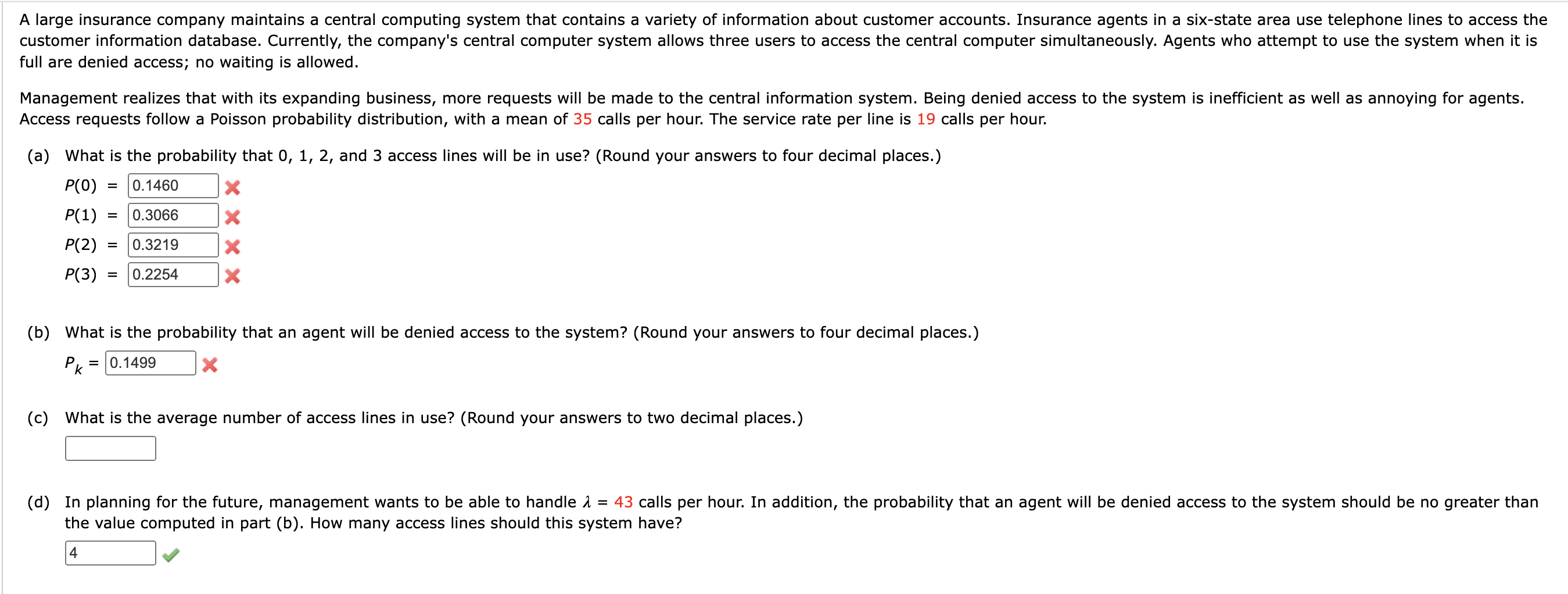 A large insurance company maintains a central