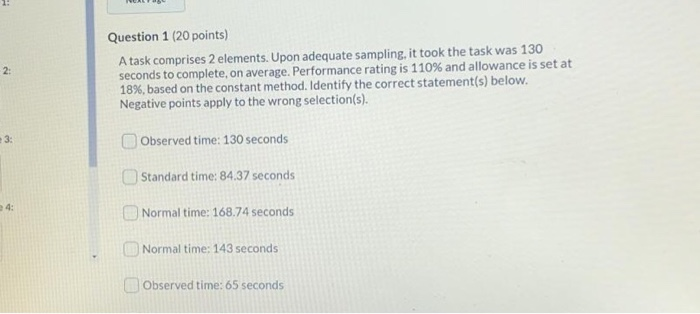 Question 1 (20 points) A task comprises 2