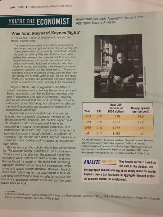 278 PART 4 . Macroeconomics Theory and Policy