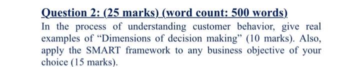 Question 2: (25 marks) (word count: 500 words).