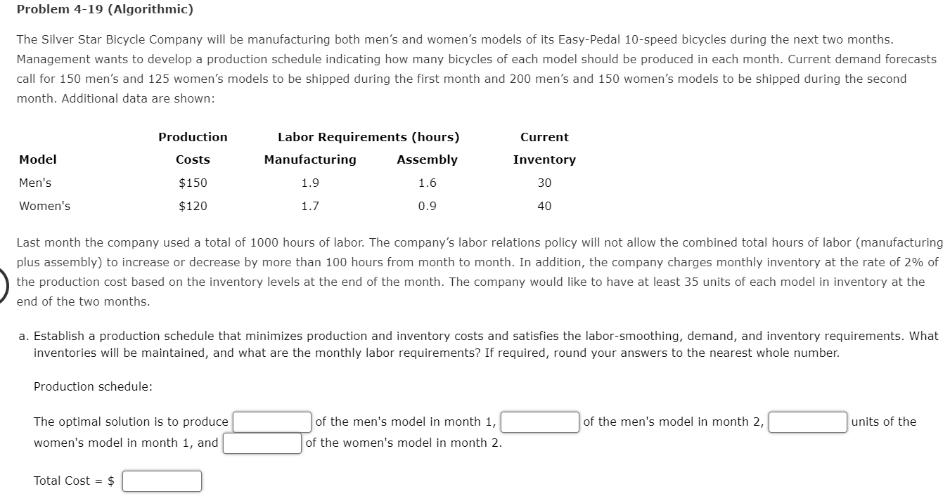 Problem 4-19 (Algorithmic) The Silver Star