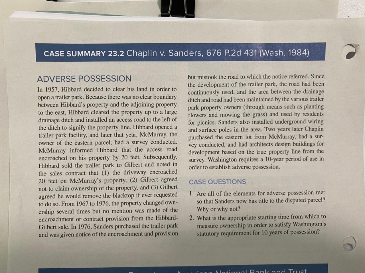 PLEASE HELP WITH THIS CASE STUDY!!! CASE SUMMARY