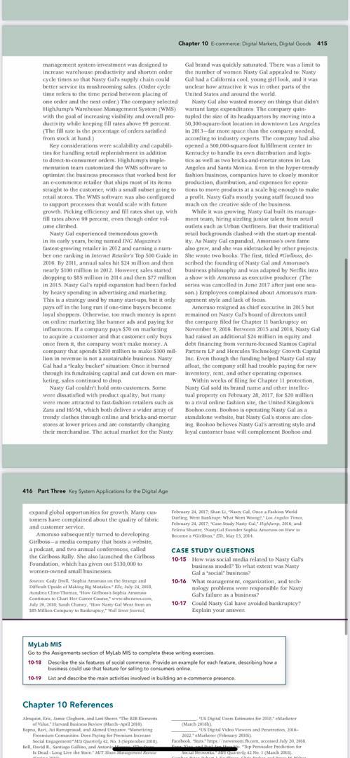 Chapter 10 E-commerce Digital Markets, Digital