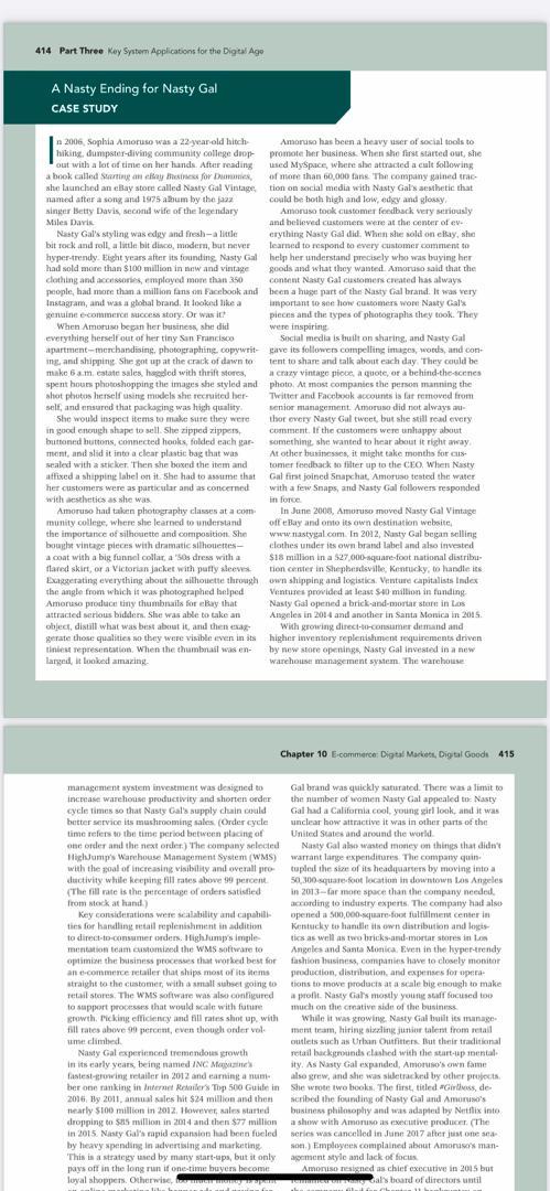 Chapter 10 E-commerce Digital Markets, Digital