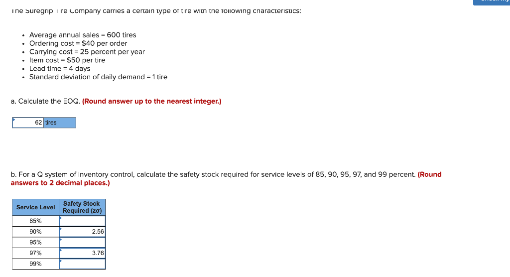 Everything I have is correct. However, every