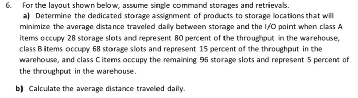6. For the layout shown below, assume single