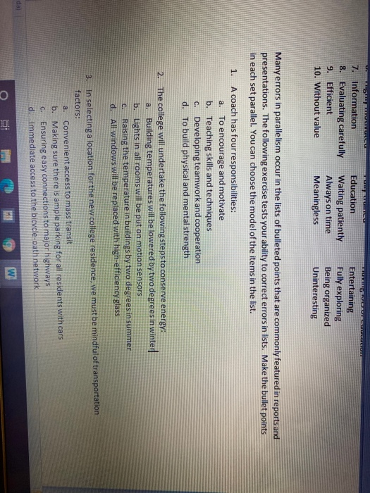 LUIS WATIGIL V 7. Information 8. Evaluating