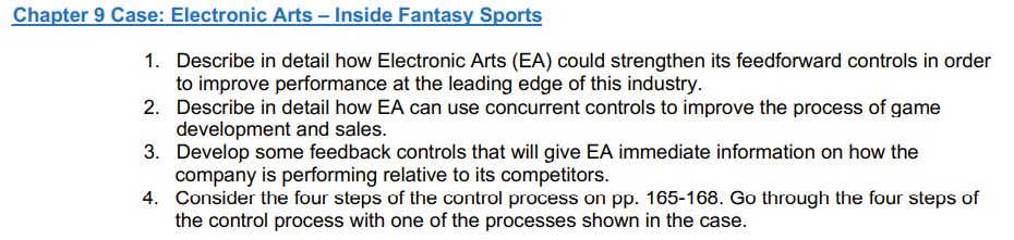 Chapter 9 Case: Electronic Arts Inside Fantasy