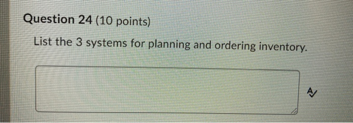 Questions from Materials Management 8th edition