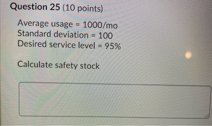 Questions from Materials Management 8th edition