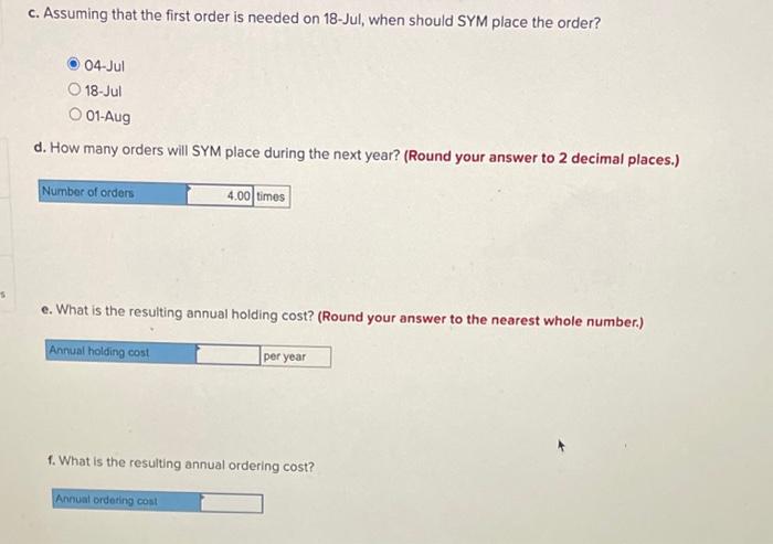 SY Manufacturers (SYM) is producing T-shirts in
