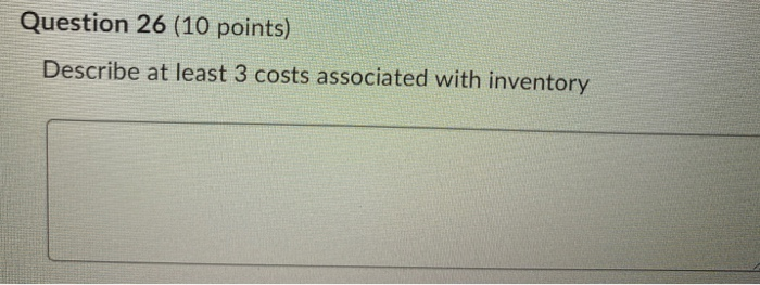 Questions from Materials Management 8th edition