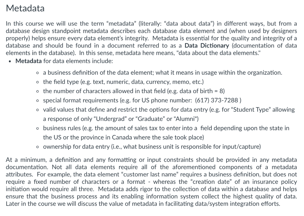 Hard Rock case study: Describe three data