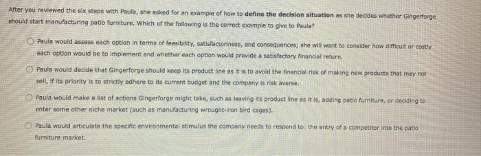 Decision-Making Steps Order Identify the