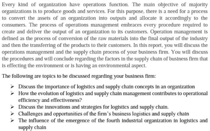 Every kind of organization have operations