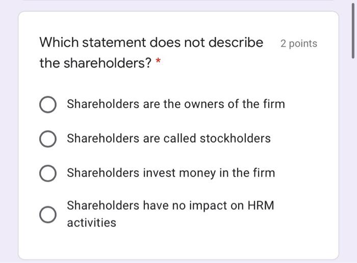 Which statement does not describe 2 points the