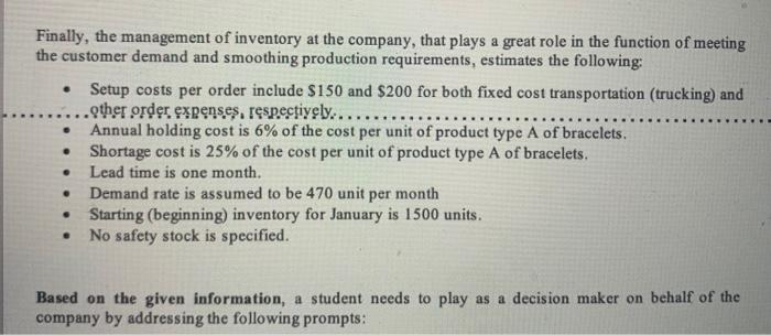 based on the information given please answer as a