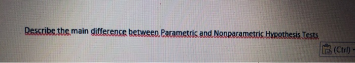 Describe the main difference between Parametric