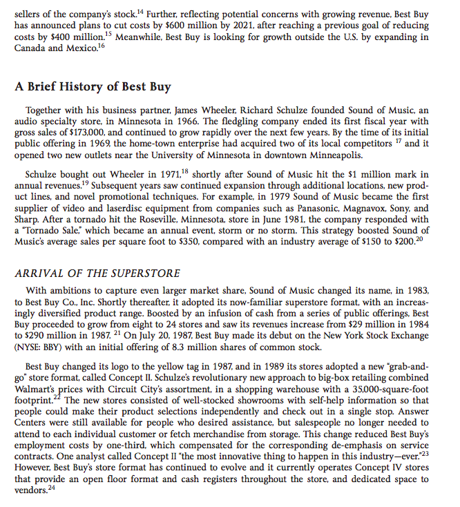 Describe the competitive position of Best Buy