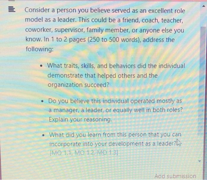 - What traits, skills, and behaviors did the