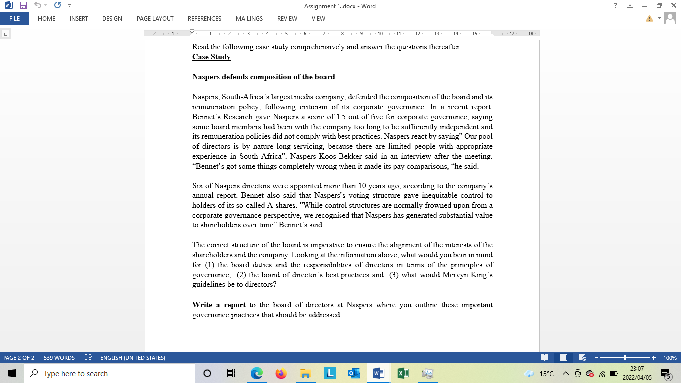 wl 50 ? - X Assignment 1..docx - Word VIEW FILE