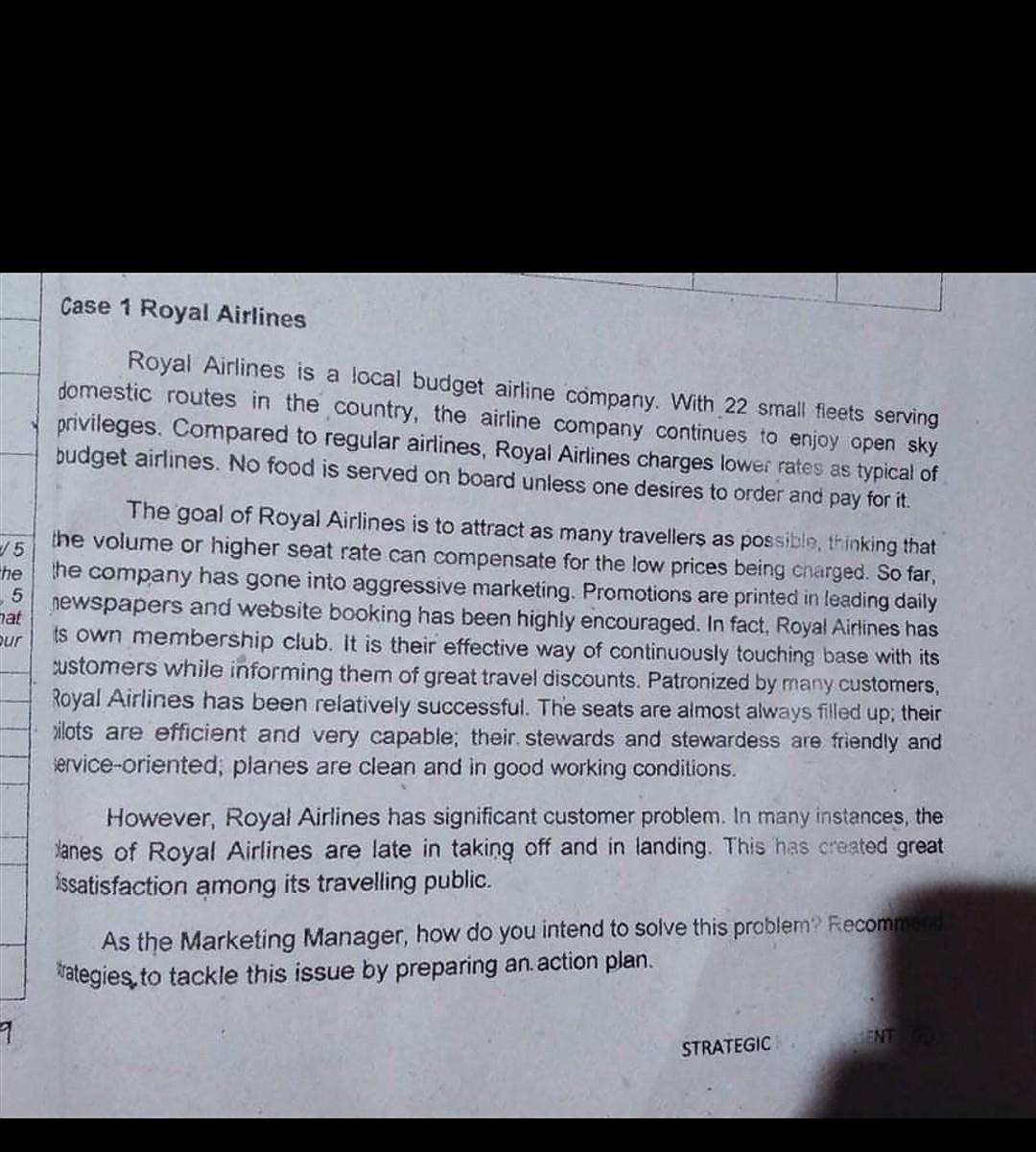 please fill in the following answer in the chart