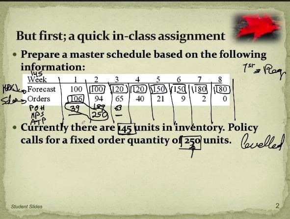 1st Reg But first; a quick in-class assignment