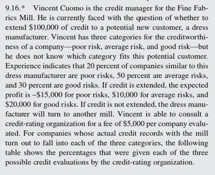 Problem 2 (65 points) Hillier Chapter 9,9.16