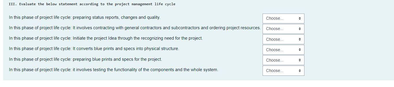 planning phase Execution phase Definition phase