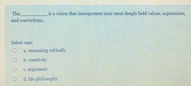 is a vision that incorporates your most deeply