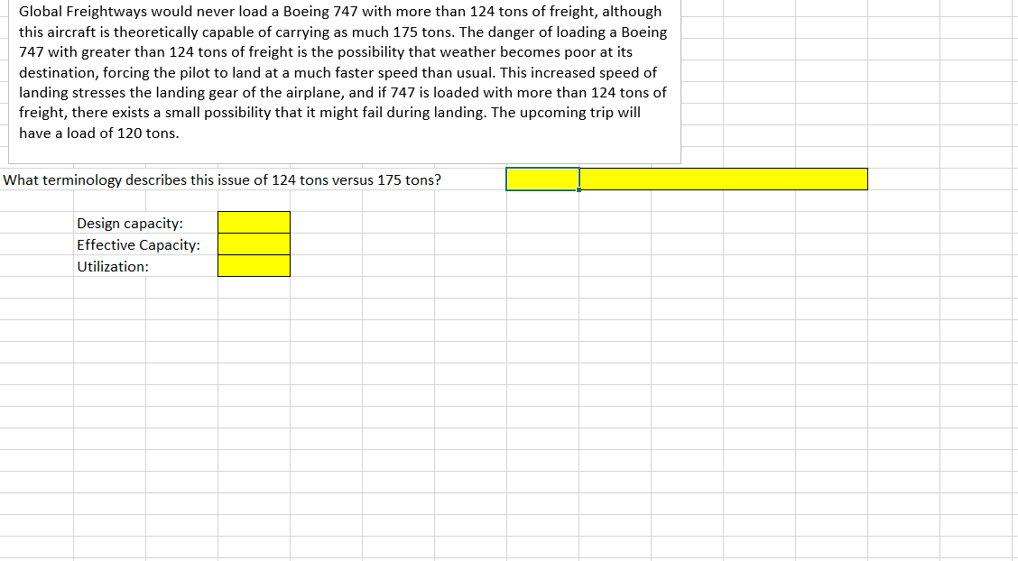Global Freightways would never load a Boeing 747