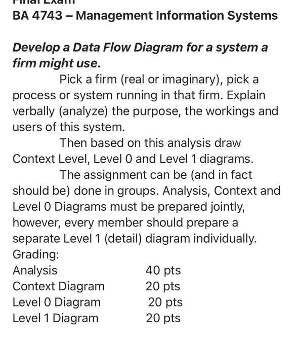 BA 4743 - Management Information Systems Develop